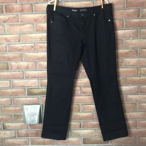 Mossimo mid-rise straight black jeans size 14s/32s